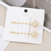 Wholesale Women's Hair Clip Alloy Golden Flower Antique Style Electroplated