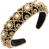Wholesale Women's Hair Hoop Cloth Retro Baroque Heavy Industry Diamond Inlaid Headband Hair Accessories