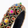 Wholesale Women's Hair Hoop Cloth Retro Baroque Heavy Industry Diamond Inlaid Headband Hair Accessories