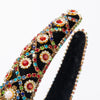 Wholesale Women's Hair Hoop Cloth Retro Baroque Heavy Industry Diamond Inlaid Headband Hair Accessories
