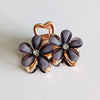 Wholesale Women's Hairpin Alloy Light Luxury Crystal Flower Shark Clip Electroplated