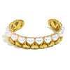 Wholesale Women's Hand Jewelry Geometric Fashion Stainless Steel 18K Gold Plated Heart Bracelet