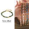 Wholesale Women's Hand Jewelry Light Luxury Geometric Style Titanium Steel Goldplated Beads With Natural Stone