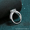 Wholesale Women's Hand Jewelry S925 Sterling Silver Geometric Moissanite Ring