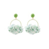Wholesale Women's Handknitted Yarn Flower Earrings
