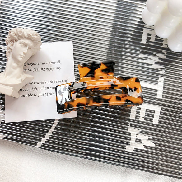 Wholesale Women's Handmade Acetate Sheet Square Hair Grab Clip Elegant Early Spring Hair Accessory