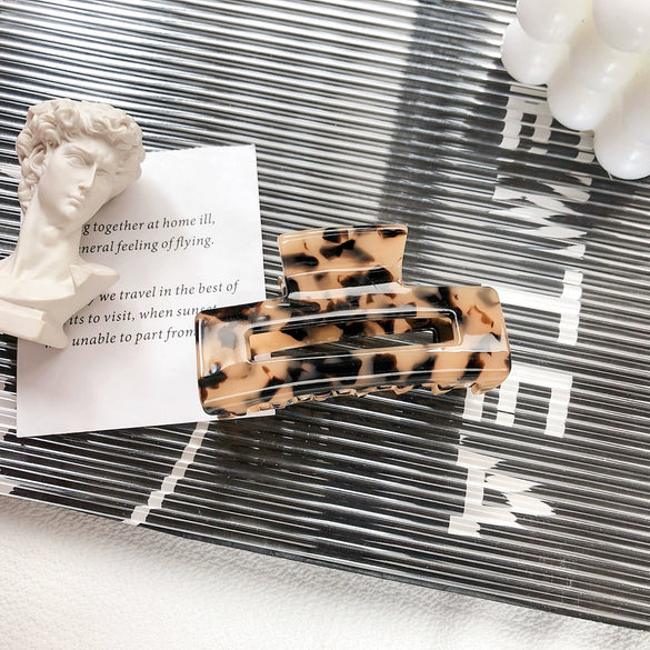 Wholesale Women's Handmade Acetate Sheet Square Hair Grab Clip Elegant Early Spring Hair Accessory