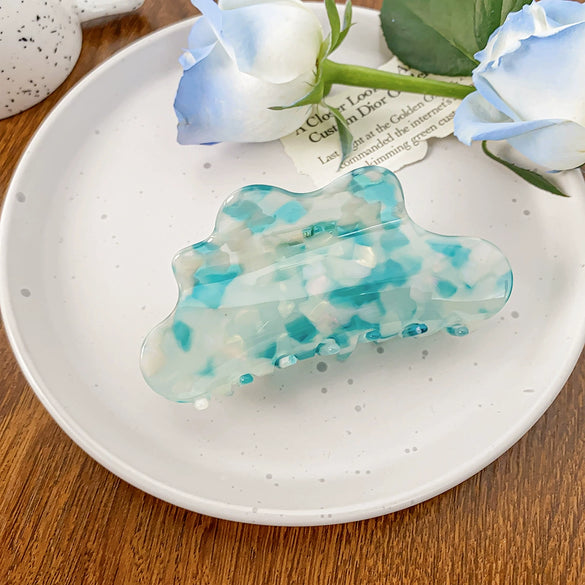 Wholesale Women's Handmade Acetic Acid Cloud Style Shark Hair Clip Hair Accessories