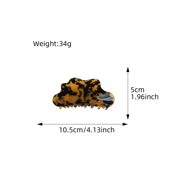 Wholesale Women's Handmade Acetic Acid Cloud Style Shark Hair Clip Hair Accessories