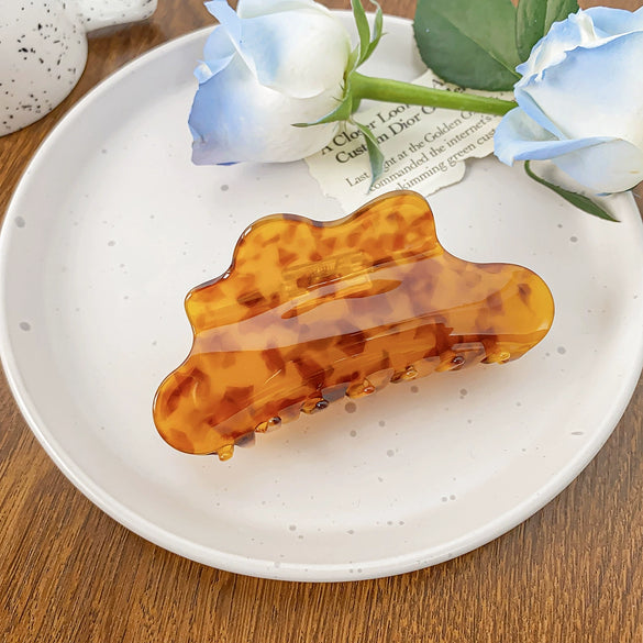 Wholesale Women's Handmade Acetic Acid Cloud Style Shark Hair Clip Hair Accessories