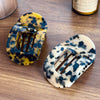 Wholesale Women's Handmade Acetic Acid Hairpin Retro Style Curved Flat Oval Shark Clip