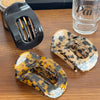 Wholesale Women's Handmade Acetic Acid Hairpin Retro Style Curved Flat Oval Shark Clip