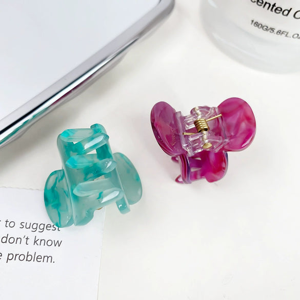 Wholesale Women's Handmade Acetic Acid Mini Top Hair Clips Kids And Women's Hair Accessories