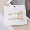 Wholesale Women's Handmade Acetic Acid Minimalist Plants Flowers Hair Clip Hair Accessories