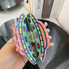 Wholesale Women's Handmade Acrylic Creative Cartoon Animation Alien Spaceship Hairpin