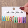 Wholesale Women's Handmade Acrylic Geometric Cshaped Earrings