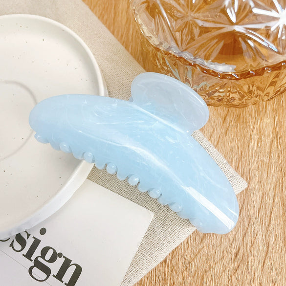 Wholesale Women's Handmade Acrylic Halfround Crescent Shark Clip Hairpin