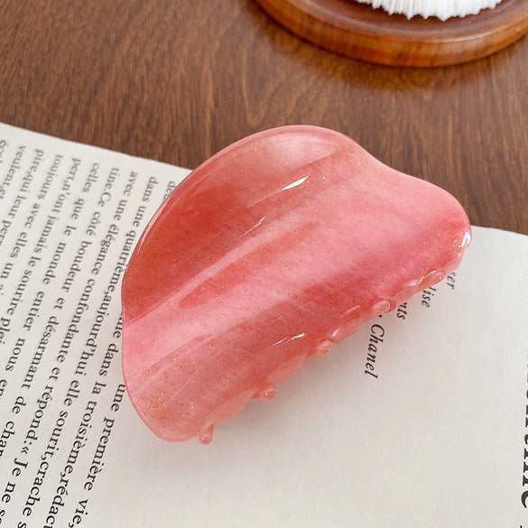 Wholesale Women's Handmade Acrylic Semicircle Geometric Hair Grab Clip