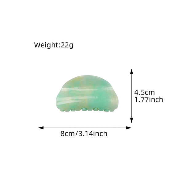 Wholesale Women's Handmade Acrylic Semicircle Geometric Hair Grab Clip