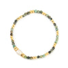 Wholesale Women's Handmade African Turquoise Zircon Beaded Bracelet With Geometric Pattern Retro Style