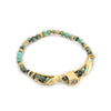 Wholesale Women's Handmade African Turquoise Zircon Beaded Bracelet With Geometric Pattern Retro Style