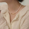 Wholesale Women's Handmade Bead And Pearl Necklace With Rhombus And Geometric Patterns