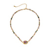 Wholesale Women's Handmade Beaded Clavicle Chain Necklace With Freshwater Pearl And Copper In Geometric And Heart Shape
