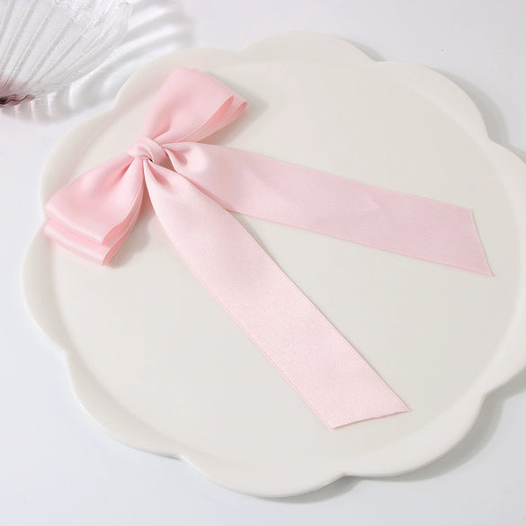 Wholesale Women's Handmade Cloth Doublelayer Bow Duckbill Clip Hair Accessory