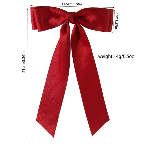 Wholesale Women's Handmade Cloth Doublelayer Bow Duckbill Clip Hair Accessory