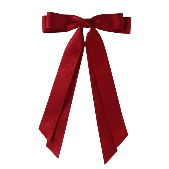 Wholesale Women's Handmade Cloth Doublelayer Bow Duckbill Clip Hairpin Hair Accessories