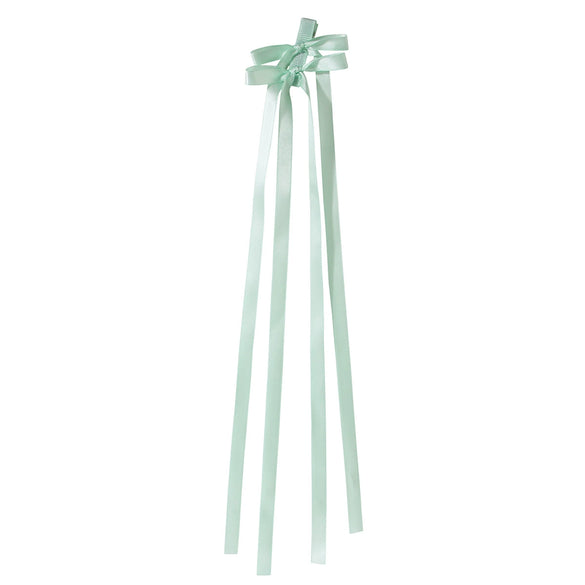 Wholesale Women's Handmade Cloth Duckbill Clip Hair Accessories Long Streamer Bow Hairpin Braided Hair Ribbon Headdress