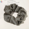 Wholesale Women's Handmade Cloth Hair Ring With Floral Plaid Pattern In Pastoral Style