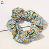 Wholesale Women's Handmade Cloth Hair Ring With Floral Plaid Pattern In Pastoral Style