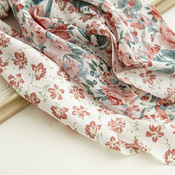 Wholesale Women's Handmade Cloth Head Rope Scarf Hair Band With Floral Design