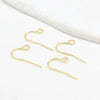 Wholesale Women's Handmade Copper Goldplated Versatile Minimalist Earrings