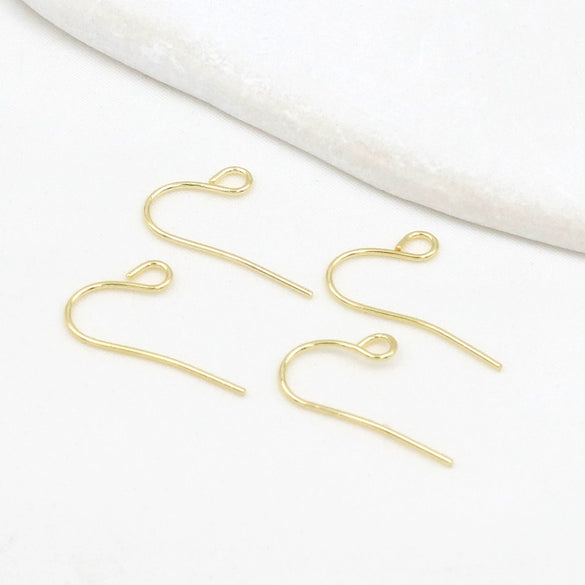 Wholesale Women's Handmade Copper Goldplated Versatile Minimalist Earrings
