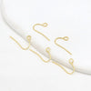 Wholesale Women's Handmade Copper Goldplated Versatile Minimalist Earrings