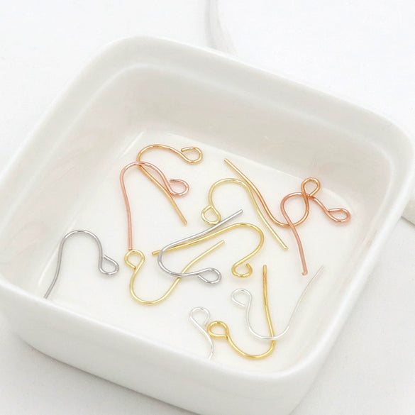 Wholesale Women's Handmade Copper Goldplated Versatile Minimalist Earrings