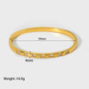 Wholesale Women's Handmade Diamond Buckle Stackable Bracelet In Stainless Steel
