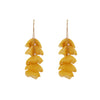 Wholesale Women's Handmade Fabric Flower Exaggerated Large Long Tassel Earrings Sweet Style