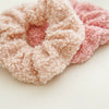 Wholesale Women's Handmade Fabric Teddy Velvet Elastic Hair Ring Headdress In Colorful Large Intestine Shape