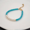Wholesale Women's Handmade Freshwater Pearl And Titanium Steel Heartshaped Necklace And Sweater Chain