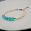 Wholesale Women's Handmade Freshwater Pearl And Titanium Steel Heartshaped Necklace And Sweater Chain
