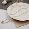 Wholesale Women's Handmade Freshwater Pearl Geometric Pattern Choker Necklace