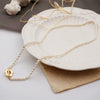Wholesale Women's Handmade Freshwater Pearl Geometric Pattern Choker Necklace
