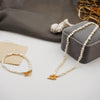 Wholesale Women's Handmade Freshwater Pearl Geometric Pattern Choker Necklace