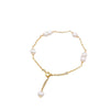 Wholesale Women's Handmade Freshwater Pearl Geometric Style Winding Bracelet