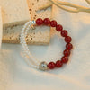 Wholesale Women's Handmade Geometric Agate Beaded Elastic Bracelet