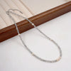 Wholesale Women's Handmade Geometric Artificial Crystal And Freshwater Pearl Clavicle Necklace