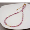 Wholesale Women's Handmade Geometric Artificial Crystal And Freshwater Pearl Clavicle Necklace